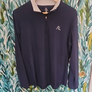 Rhoback Q-Zip Navy Blue Golf Pullover - Size XL